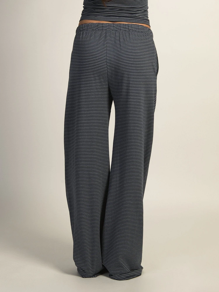 PANTALON À RAYURES HARLOW SUNNI - INDIGO