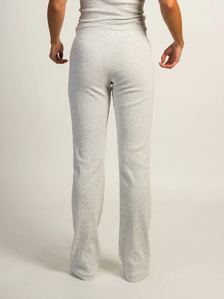 HARLOW PAYTON POINTELLE MELANGE PANT - CLOUD