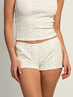 HARLOW MADELINE SHORT - BLANC/JAUNE