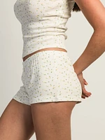 HARLOW MADELINE SHORT - BLANC/JAUNE