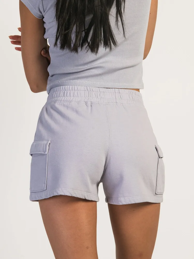 HARLOW HEIDI FLEECE CARGO SHORT - LAVENDER