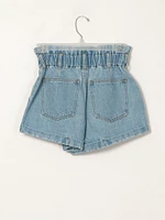 HARLOW PAPERBAG DENIM SHORT