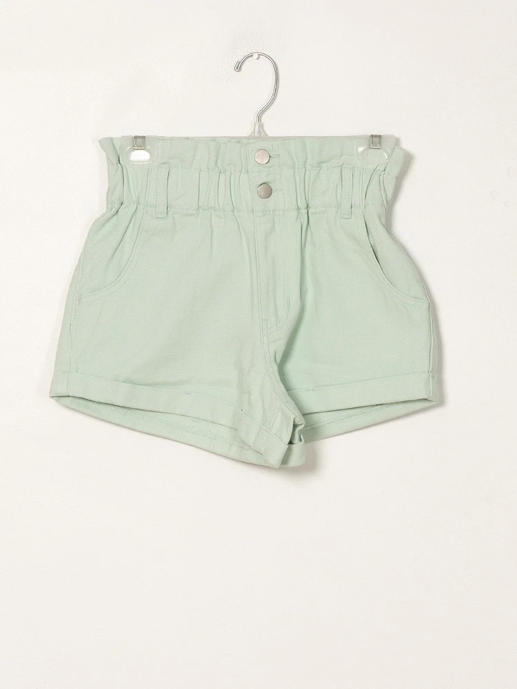 HARLOW PAPERBAG DENIM SHORT