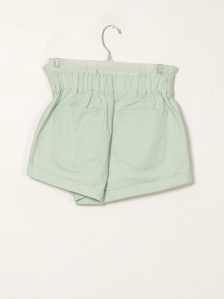 HARLOW PAPERBAG DENIM SHORT