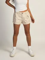 HARLOW LOW RISE CARGO SHORT - WHITE CAP