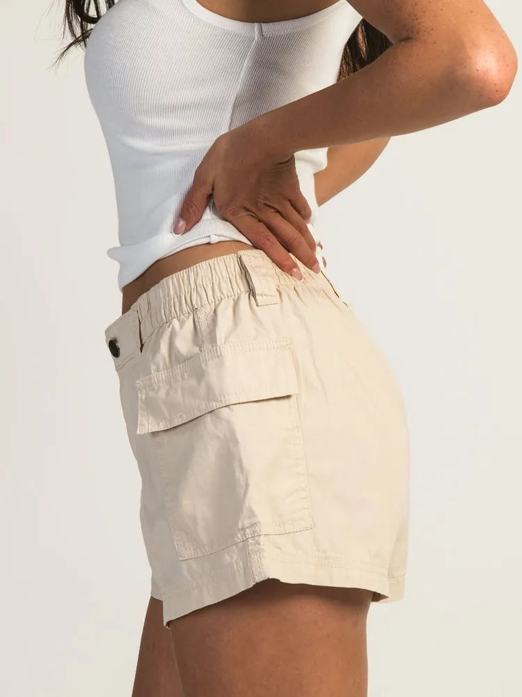 HARLOW LOW RISE CARGO SHORT - WHITE CAP