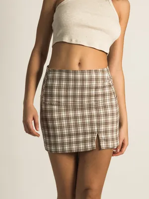 HARLOW CAMILLE MINI SLIT SKIRT - CLEARANCE