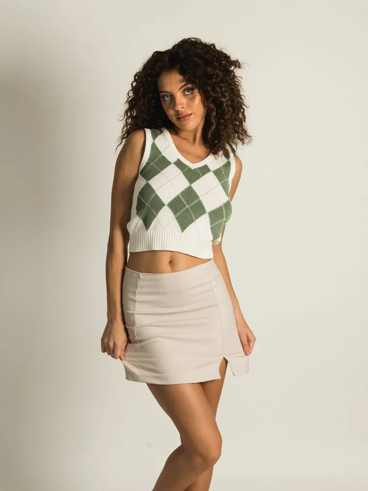 HARLOW CAMILLE MINI SLIT SKIRT