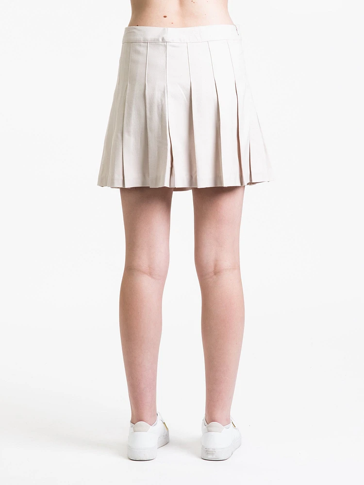 HARLOW MOLLY PLEATED SOLID SKIRT - CLEARANCE