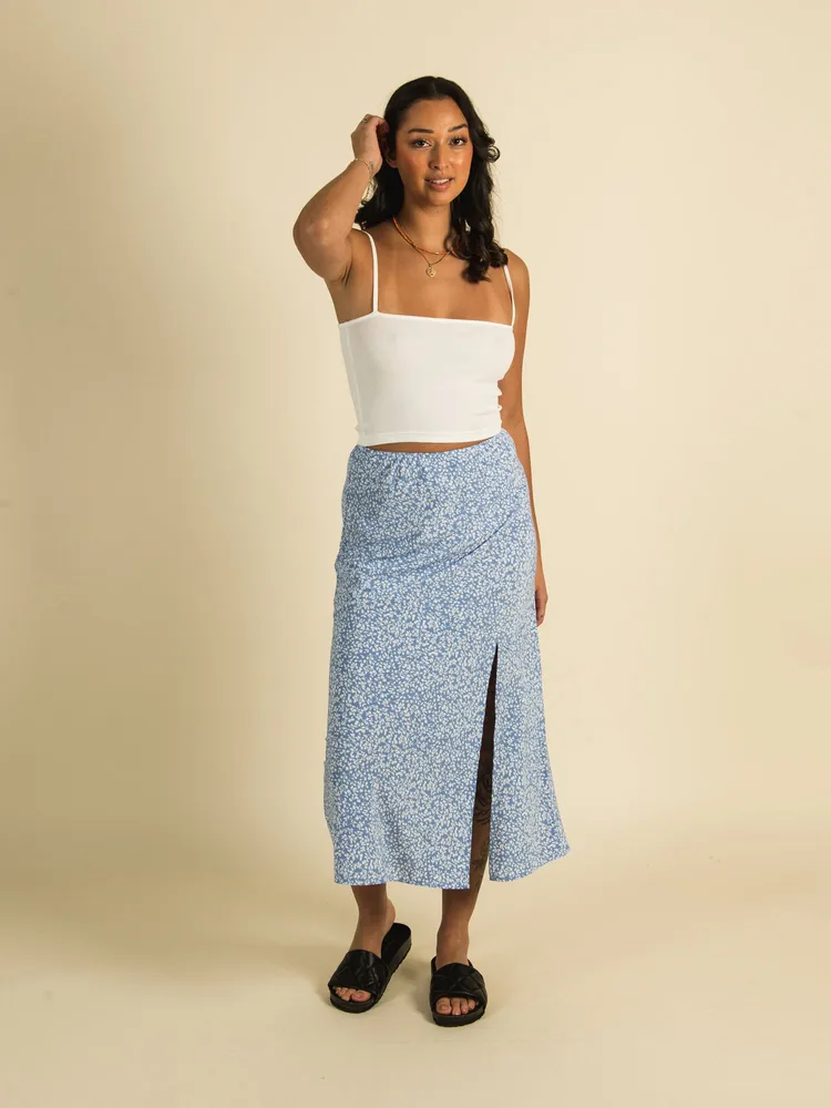 HARLOW MIDI SLIT SKIRT - CLEARANCE