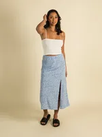 HARLOW MIDI SLIT SKIRT - CLEARANCE