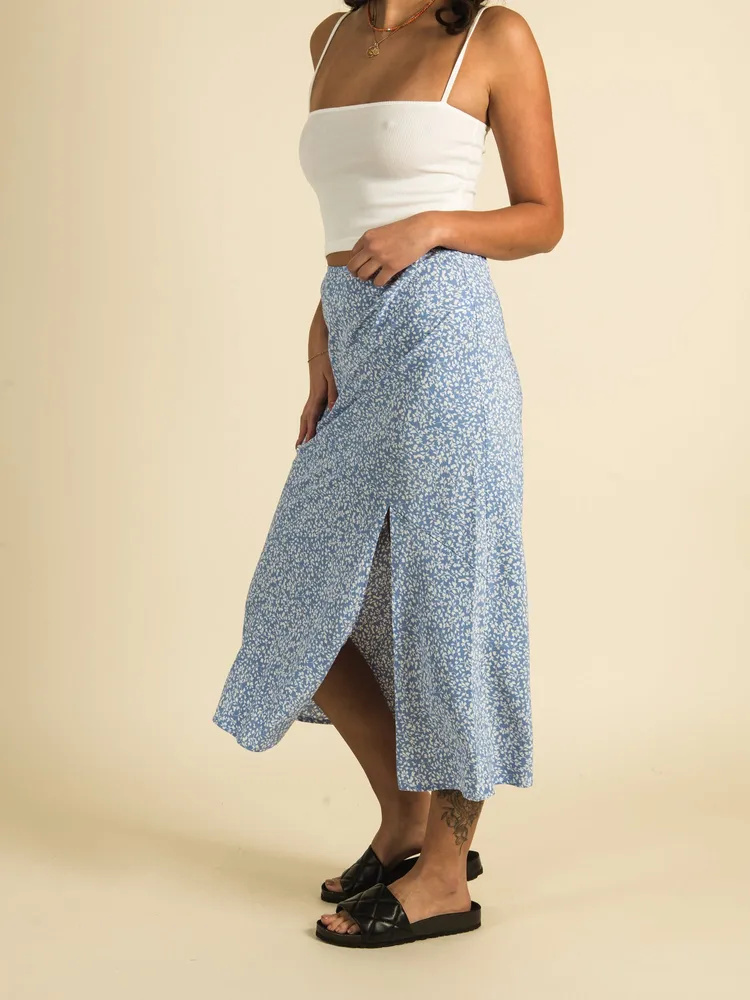 HARLOW MIDI SLIT SKIRT - CLEARANCE