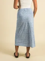 HARLOW MIDI SLIT SKIRT - CLEARANCE