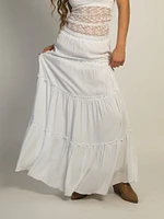 HARLOW TIERED SKIRT - WHITE