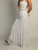 HARLOW TIERED SKIRT - WHITE