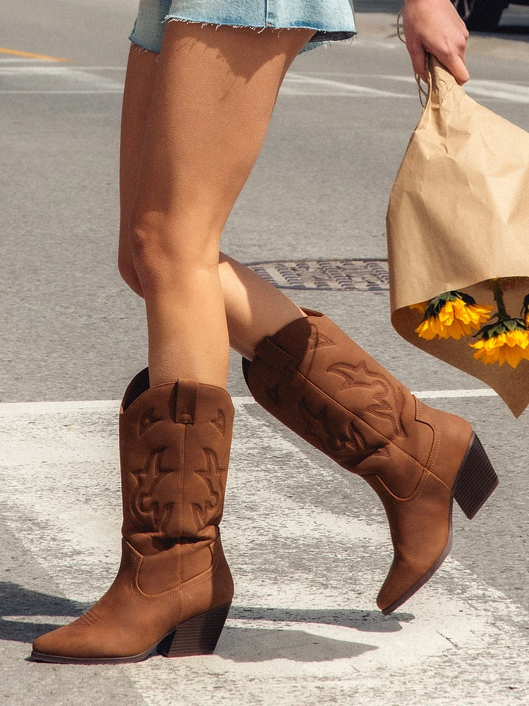 BOTTES DE COW-BOY HARLOW STASSIE POUR FEMMES