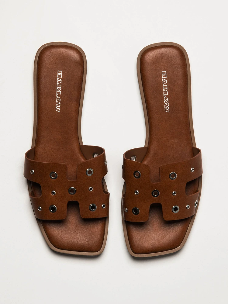 WOMENS HARLOW STEVIE SANDALS - BROWN