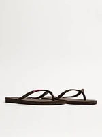 WOMENS HAVAIANAS SLIM SPARKLE ME - BROWN