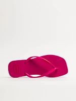 WOMENS HAVAIANAS SLIM SQUARE LOGO POP UP - ROSE