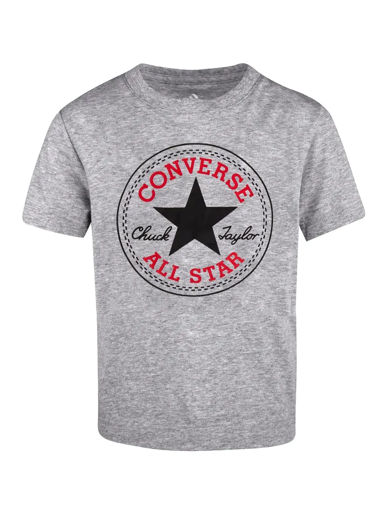 KIDS CONVERSE YOUTH BOYS CORE CHUCK TAYLOR PATCH T-SHIRT