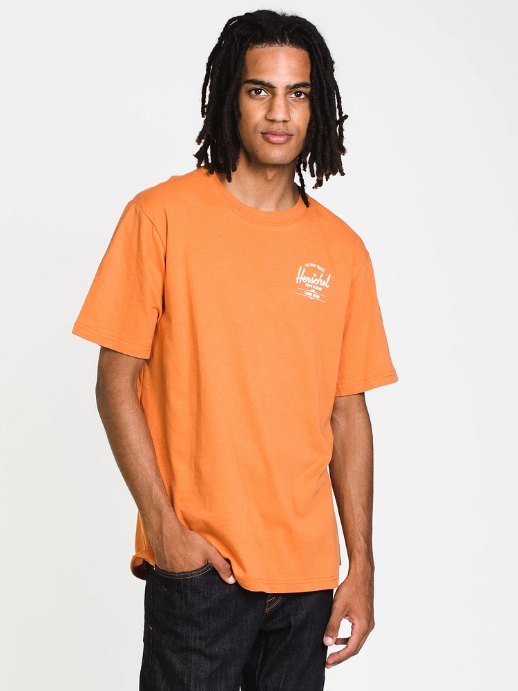 MENS CLASSIC LOGO SHORT SLEEVE T-SHIRT - PAPAYA CLEARANCE