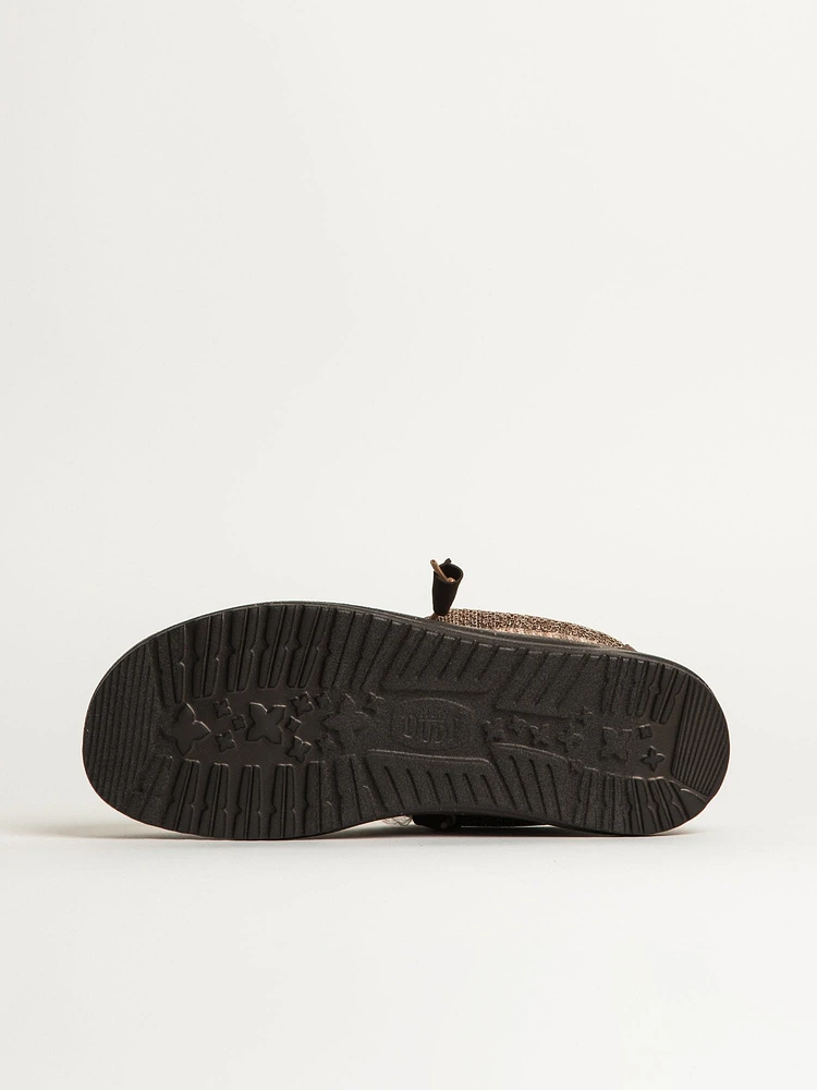 MENS HEYDUDE WALLY STRETCH SOX - TAUPE