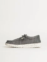 KIDS HEY DUDE WALLY YOUTH STRETCH SOX - GREY