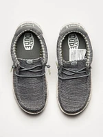 KIDS HEYDUDE WALLY YOUTH STRETCH SOX - GREY