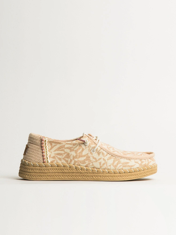 ESPADRILLE WOMENS HEY DUDE WENDY RETRO PALM