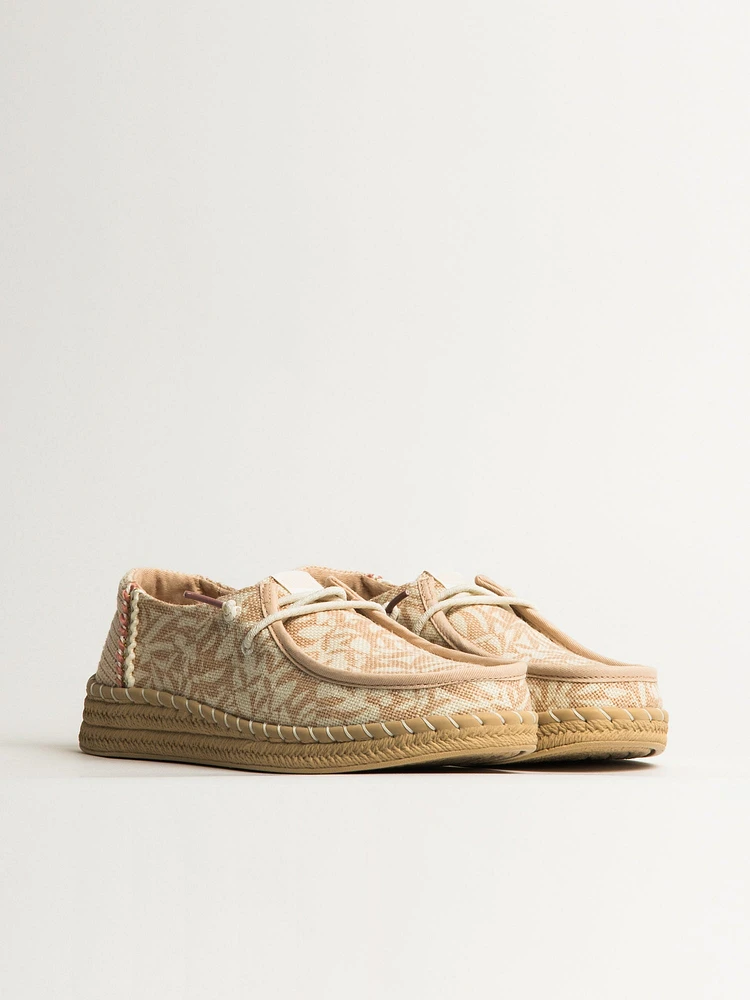 ESPADRILLE WOMENS HEY DUDE WENDY RETRO PALM