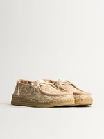 ESPADRILLE WOMENS HEY DUDE WENDY RETRO PALM