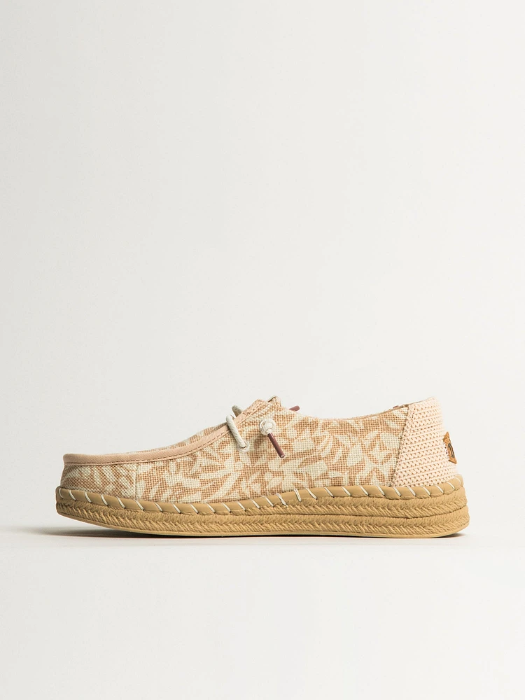 ESPADRILLE WOMENS HEY DUDE WENDY RETRO PALM