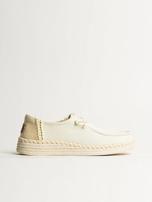 ESPADRILLE TISSÉE HEY DUDE WENDY - BLANC