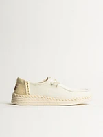 WOMENS HEY DUDE WENDY WOVEN ESPADRILLE - BLANC