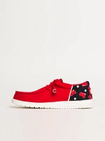 HOMMES HEY DUDE WALLY FUNK SOLO CUP SLIP-ON - ROUGE