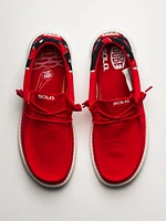 HOMMES HEY DUDE WALLY FUNK SOLO CUP SLIP-ON - ROUGE