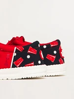 HOMMES HEY DUDE WALLY FUNK SOLO CUP SLIP-ON - ROUGE