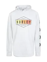 KIDS HURLEY YOUTH BOYS GRAPHIC HOODIE - CLEARANCE