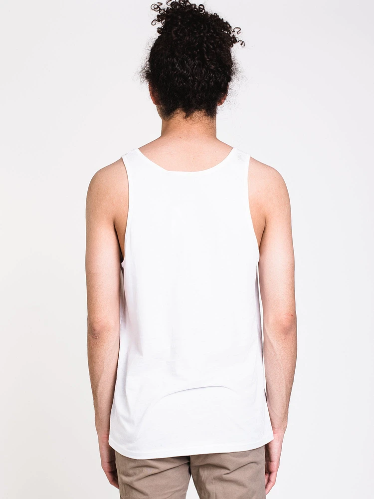 MENS COLLAGE TANK - WHITE CLEARANCE