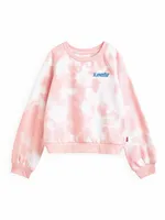 KIDS LEVIS YOUTH GIRLS HIGH RISE BENCHWARMER CREWNECK - CLEARANC