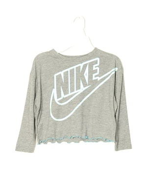 NIKE LITTLE KIDS GIRLS AURA ICON LONG SLEEVE TEE - CLEARANCE