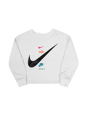 NIKE LITTLE GIRLS FLC BOXY CREW - CLEARANCE