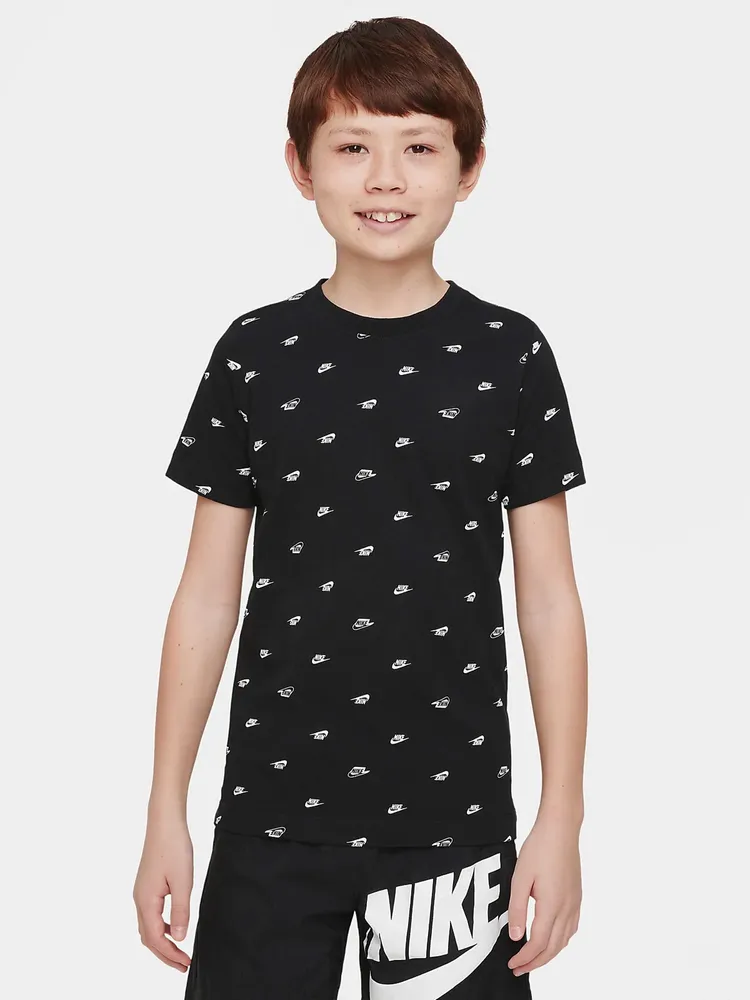 KIDS NIKE MONOGRAM ALL OVER PRINT T-SHIRT - CLEARANCE