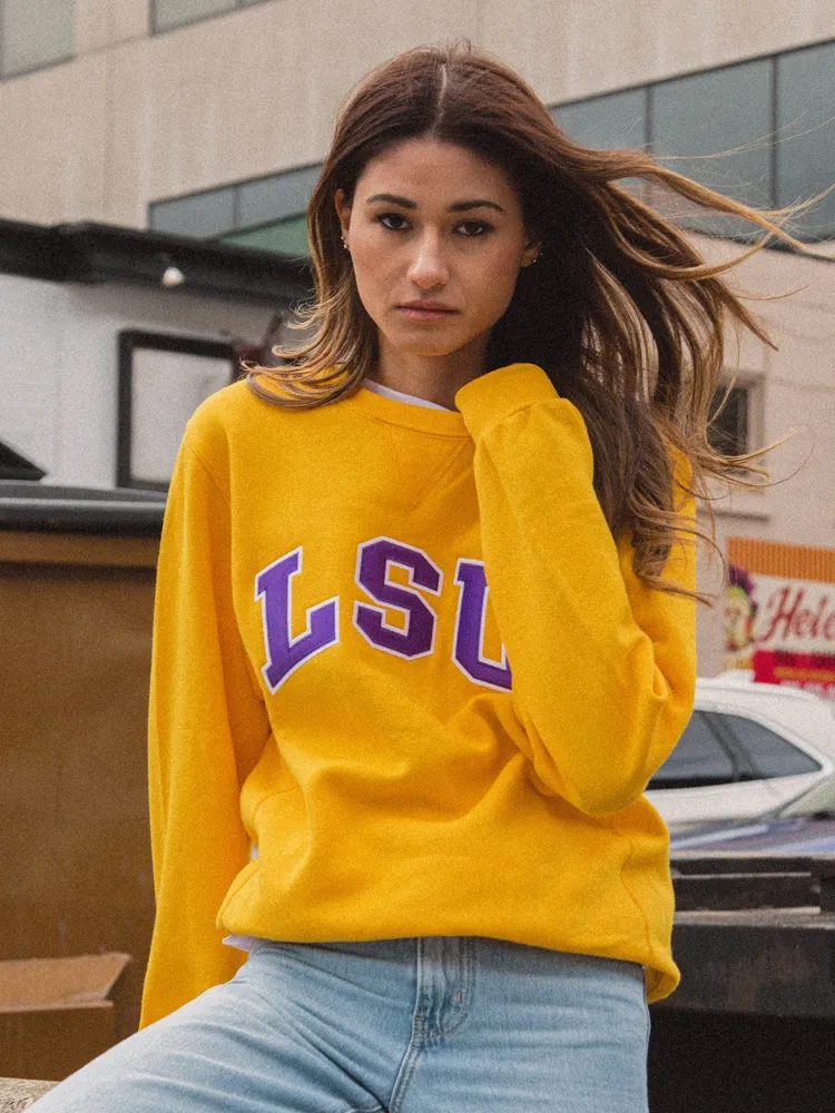 RUSSELL LSU CREWNECK