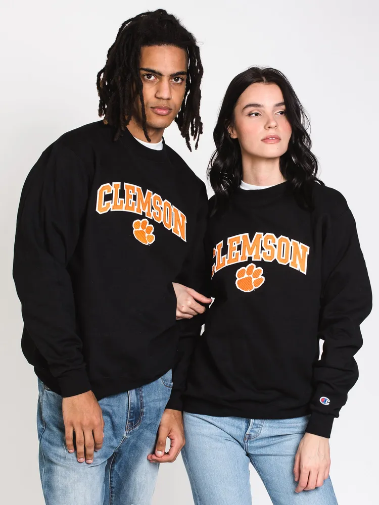 CHAMPION ECO POWERBLEND CLEMSON CREWNECK SWEATER - CLEARANCE