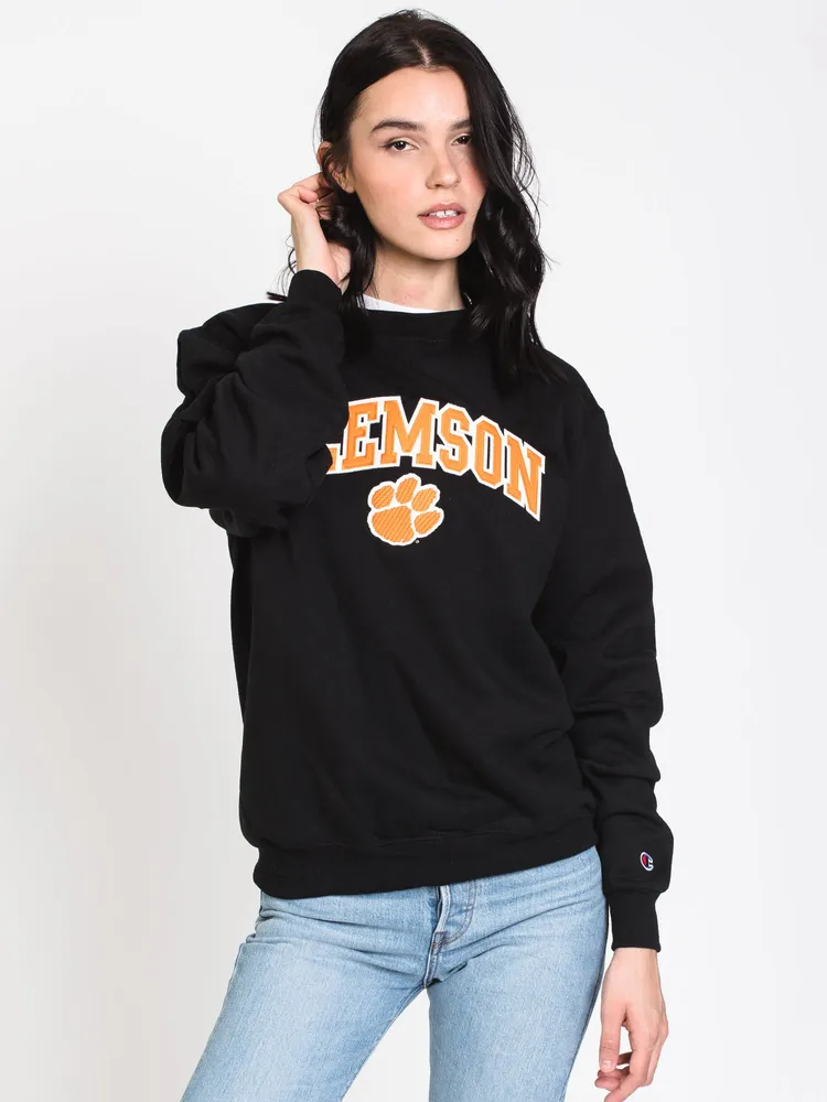 CHAMPION ECO POWERBLEND CLEMSON CREWNECK SWEATER - CLEARANCE