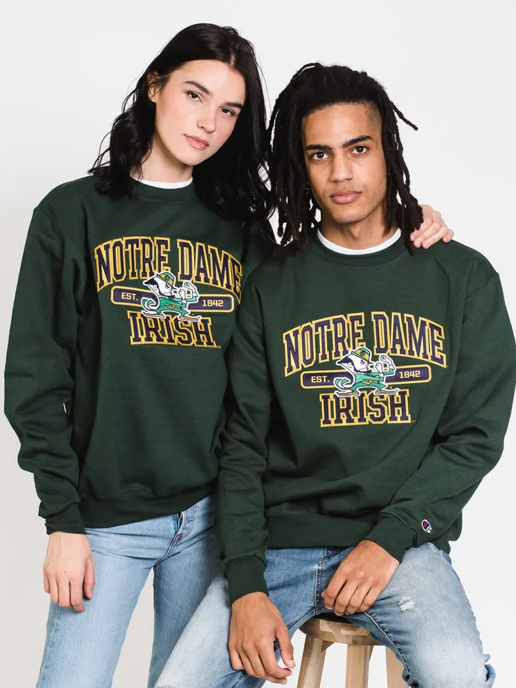 CHAMPION ECO POWERBLEND NOTRE DAME CREWNECK SWEATER - CLEARANCE