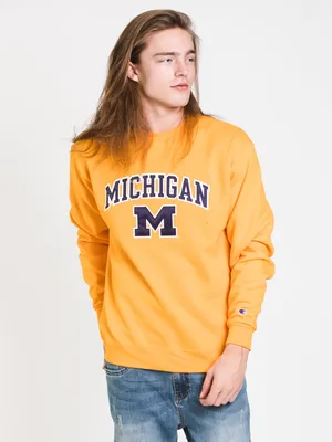 CHAMPION ECO POWERBLEND MICHIGAN CREWNECK SWEATER - CLEARANCE