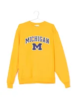 CHAMPION ECO POWERBLEND MICHIGAN CREWNECK SWEATER - CLEARANCE