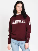 CHAMPION ECO POWERBLEND HARVARD UNIVERSITY CREWNECK SWEATER